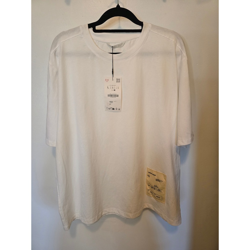 Zara Concept Series 01 Archive Study in Motion White Oversized T-Shirt Large NWT